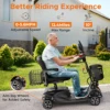 ENGWE 4륜 이동성 스쿠터, 250W 모터, 5.6MPH, 24V 12Ah 배터리, 듀얼 바구니, 접이식, 간편한 제어, 실외 및 일상 사용 3