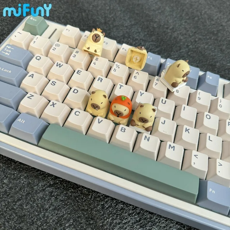 MiFuny Keycaps Custom capibara Artisan Anime Keyboard Cap Resin Key Caps accessori per tastiera meccanica Cute Keycap 1PC Gift