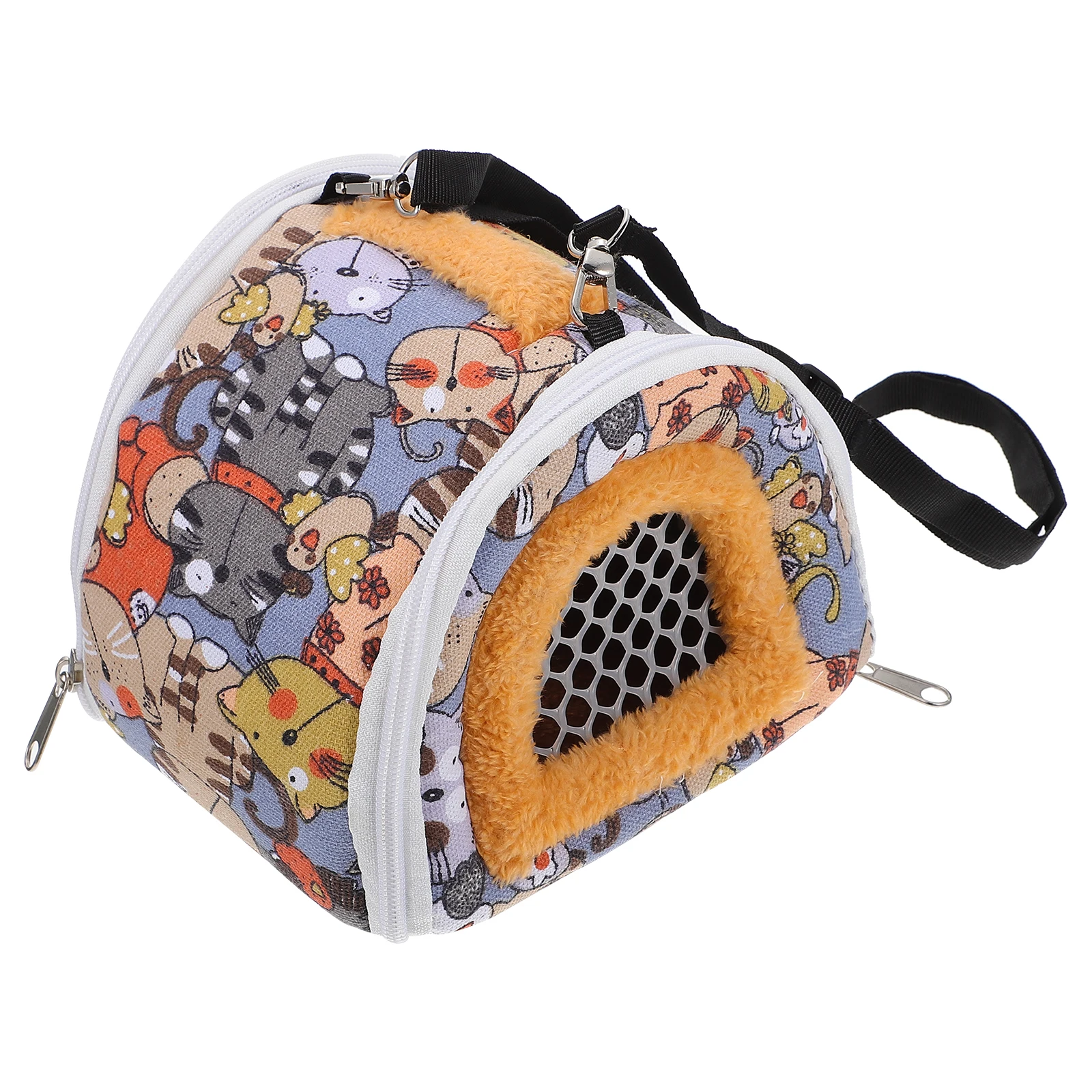 

Animal Pattern Backpack Hamster Travel Carrier Pet Bag Breathable Handbag Carry Carrying Guinea Pig Pouch
