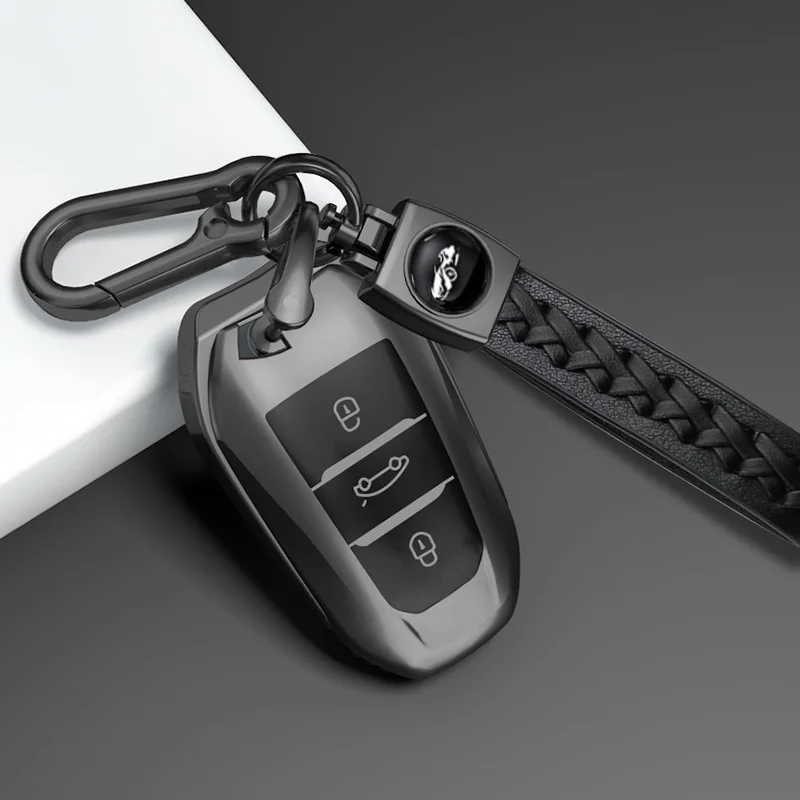 

New Car Key Case Cover For Peugeot 107 207 208 301 307 308 407 408 508 607 2008 3008 4008 5008 Citroen C1 C2 C3 C4 C5 C6 DS4