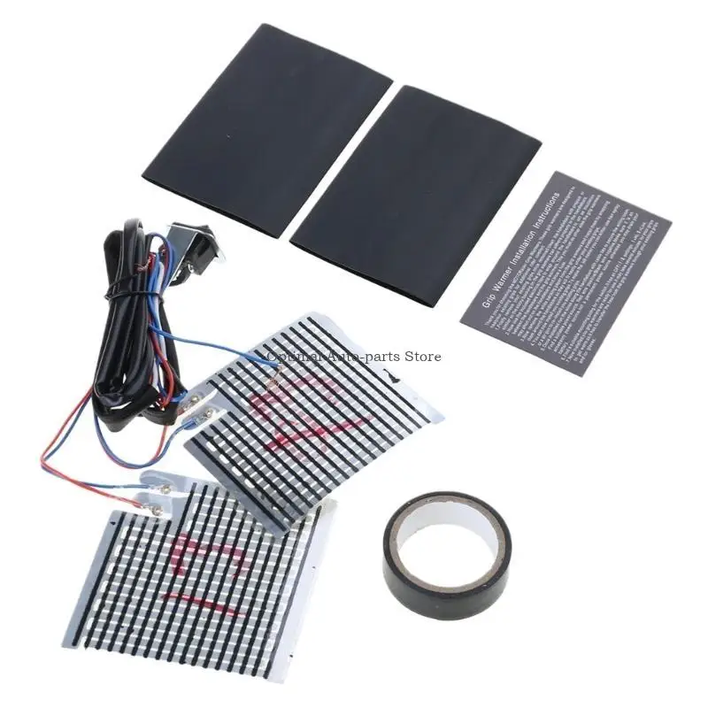 

USB Heated Handlebar Wraps Covers Grips with Temperature Control for Motorcycle