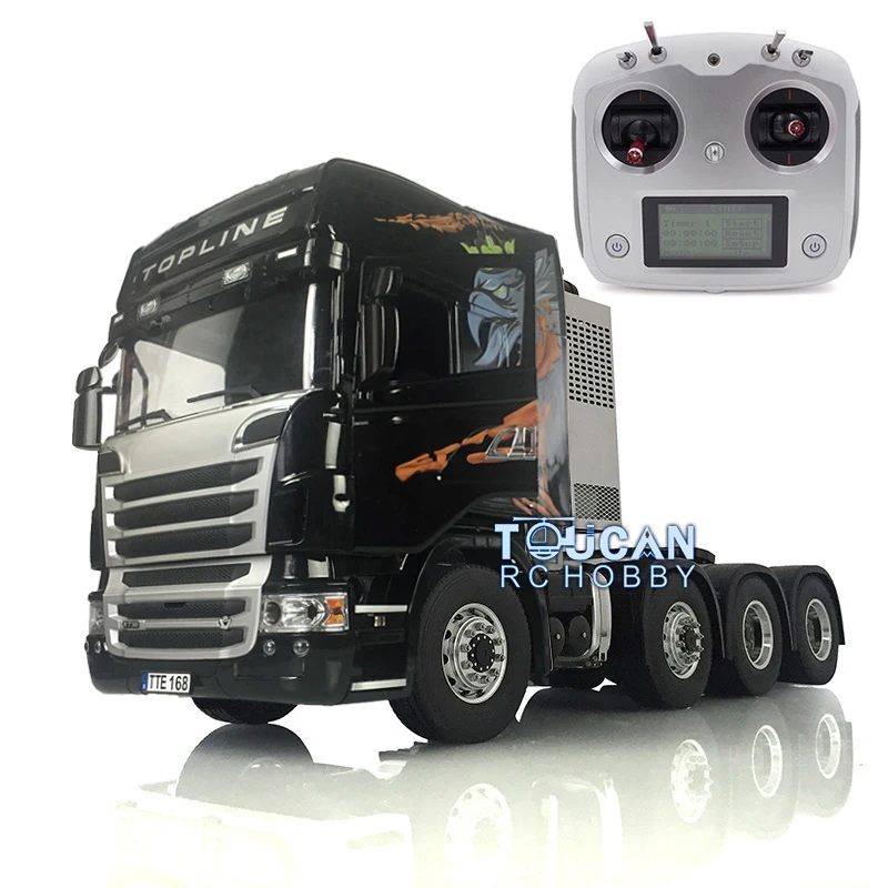 

LESU RC 1/14 Tractor Truck 8*8 Kits Model Metal Chassis 802C Servo Motor Light Sound System ESC Unassembled Painted Car THZH0937