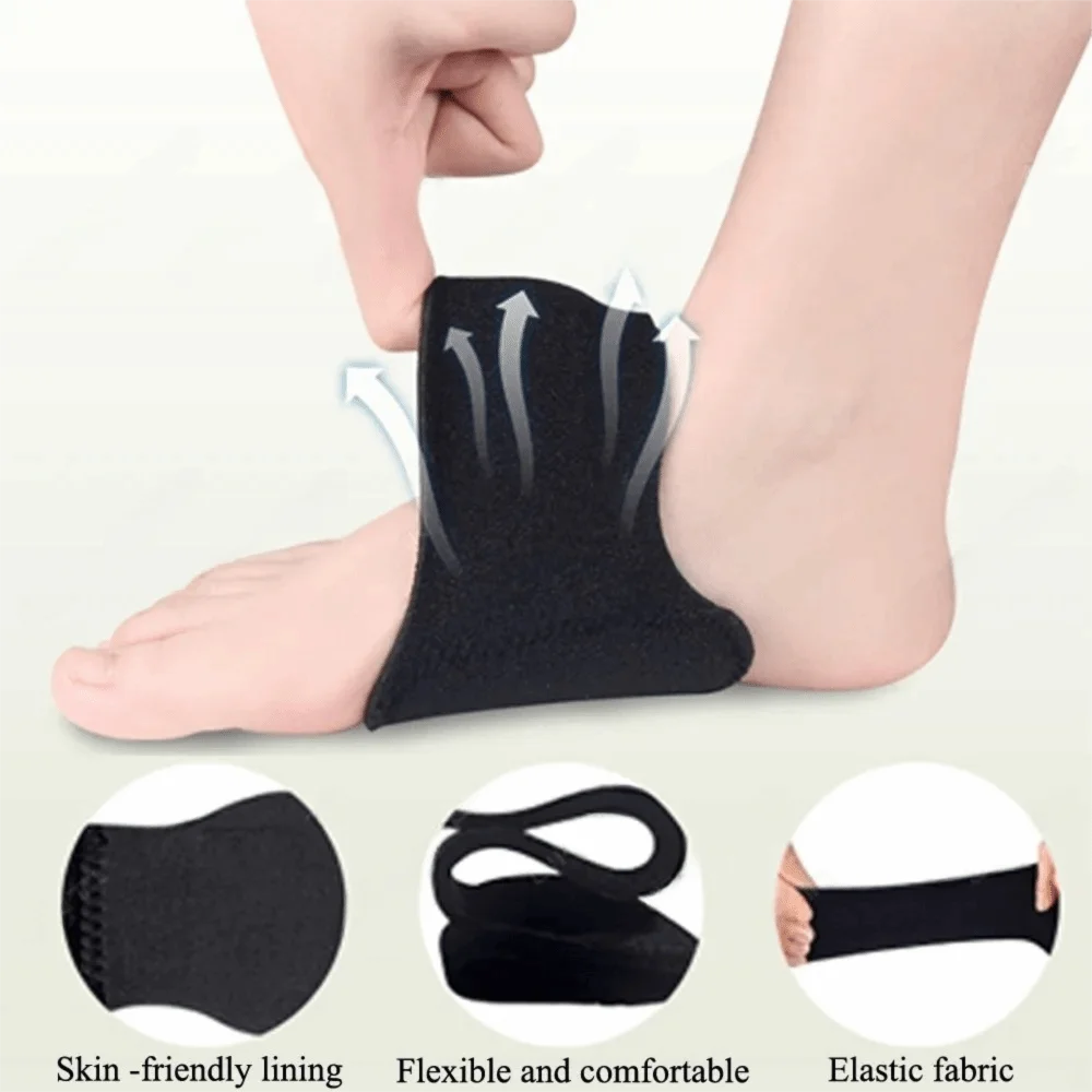 1Pair Flat Foot Correction Arch Pad Support Non-Slip Cushion Absorb Shock Compression Arch Support Brace Foot Pads High Arches