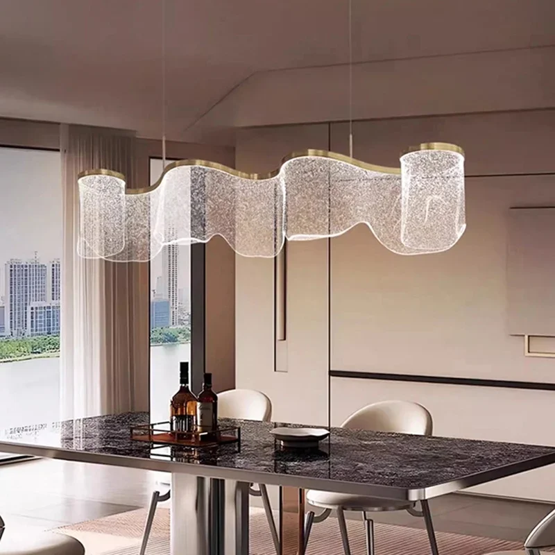 ديكور المنزل الحديث LED حلقة الثريا تستخدم لطاولة الطعام المطبخ مطعم غرفة المعيشة قلادة مصباح إضاءة داخلية