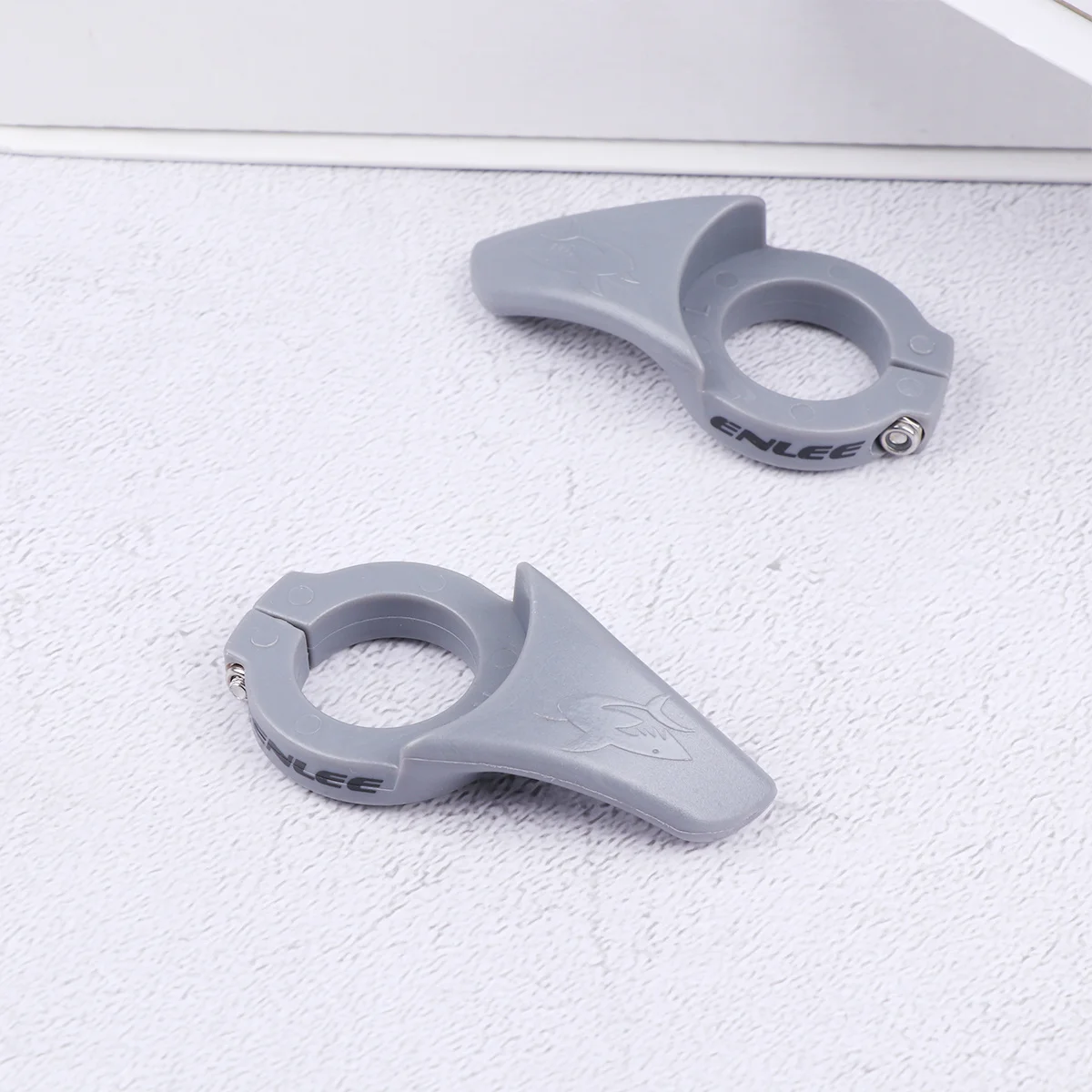 1Pair Horn Handlebar for Road Mountain Bike Ergonomic Anti- Scratch-Resistant Stable Accessories Grey