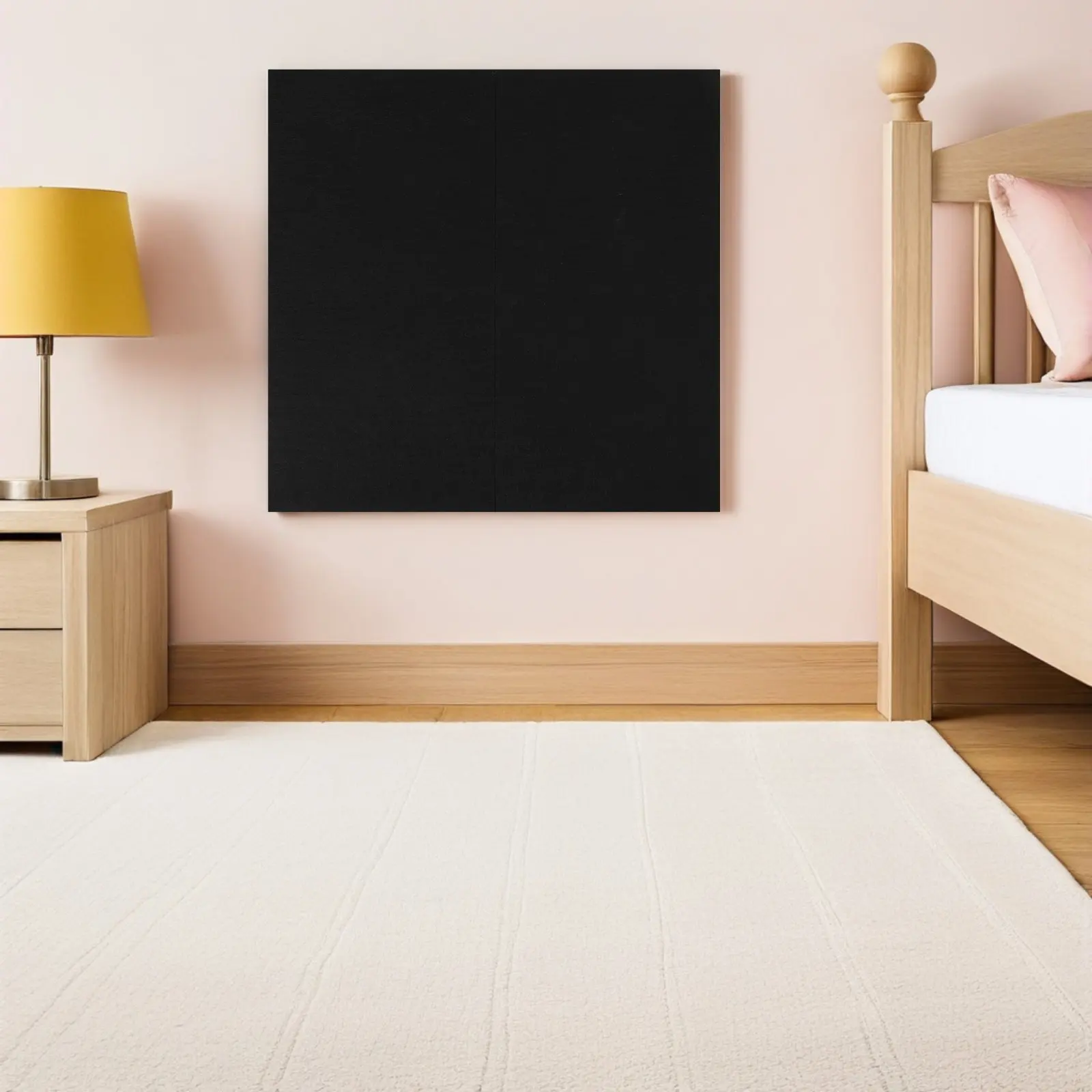 

2Pcs Dart Board Wall Protector Felt Backing Square Wall Tiles Self-Adhesive Backer Panel Large Protective Cushion for Game Room