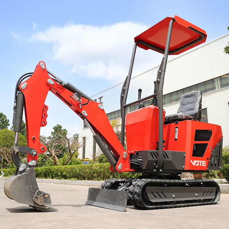 Cheap Mini Digger Excavator Hydraulic Crawler Mini Excavadora 0.8 Ton Micro Excavators Machine Mini Excavator 1 Ton customized