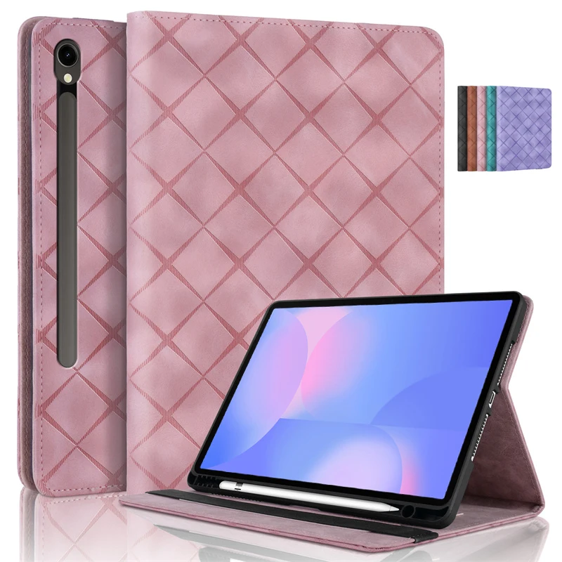 Funda For Samsung Galaxy Tab S10 FE Plus Case with Pen Holder Flip Wallet Stand Tablet Coque For Tab S10 FE Plus 13.1 inch Case