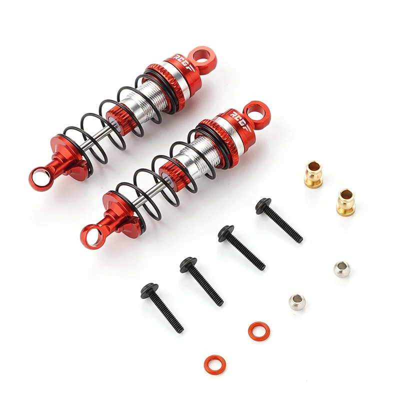 

RCGOFOLLOW 2pcs Alloy Front Shock Absorber Damper Oil Filled Type for Losi 1/16 Mini-B Mini-T 2WD RC Car Upgrades parts