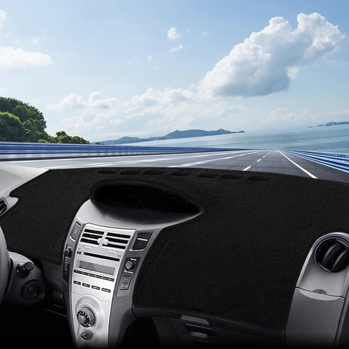 Imagen 2 del producto Para Toyota Yaris Vitz 2006 2007 2008 2009 2010 2011 salpicadero de coche cubierta parasol instrumento escritorio almohadilla antideslizante Accesorios