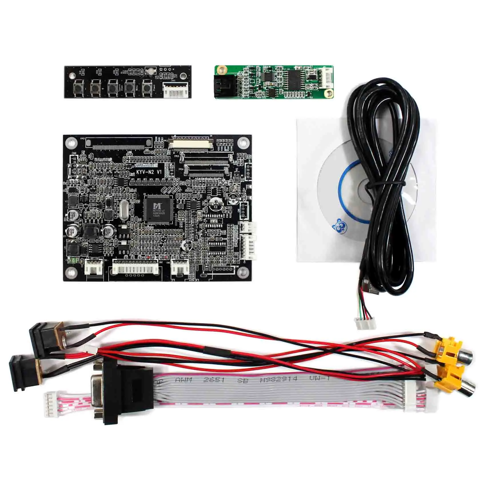 VGA 2AV Обратный ЖК-контроллер + 8 "HJ080IA-01E1024x76 8 IPS стандартная ЖК-панель