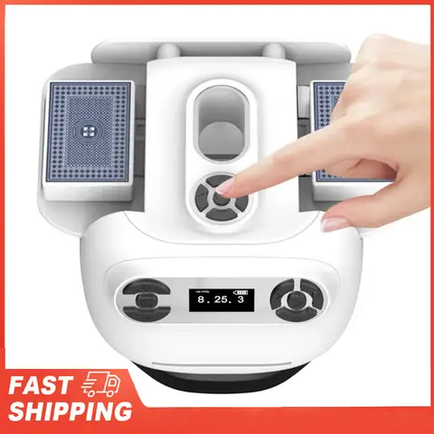 Boucleur de cartes automatique, revendeur de cartes à jouer à piles rechargeables, offre à 360 degrés pour les jeux de fête en famille