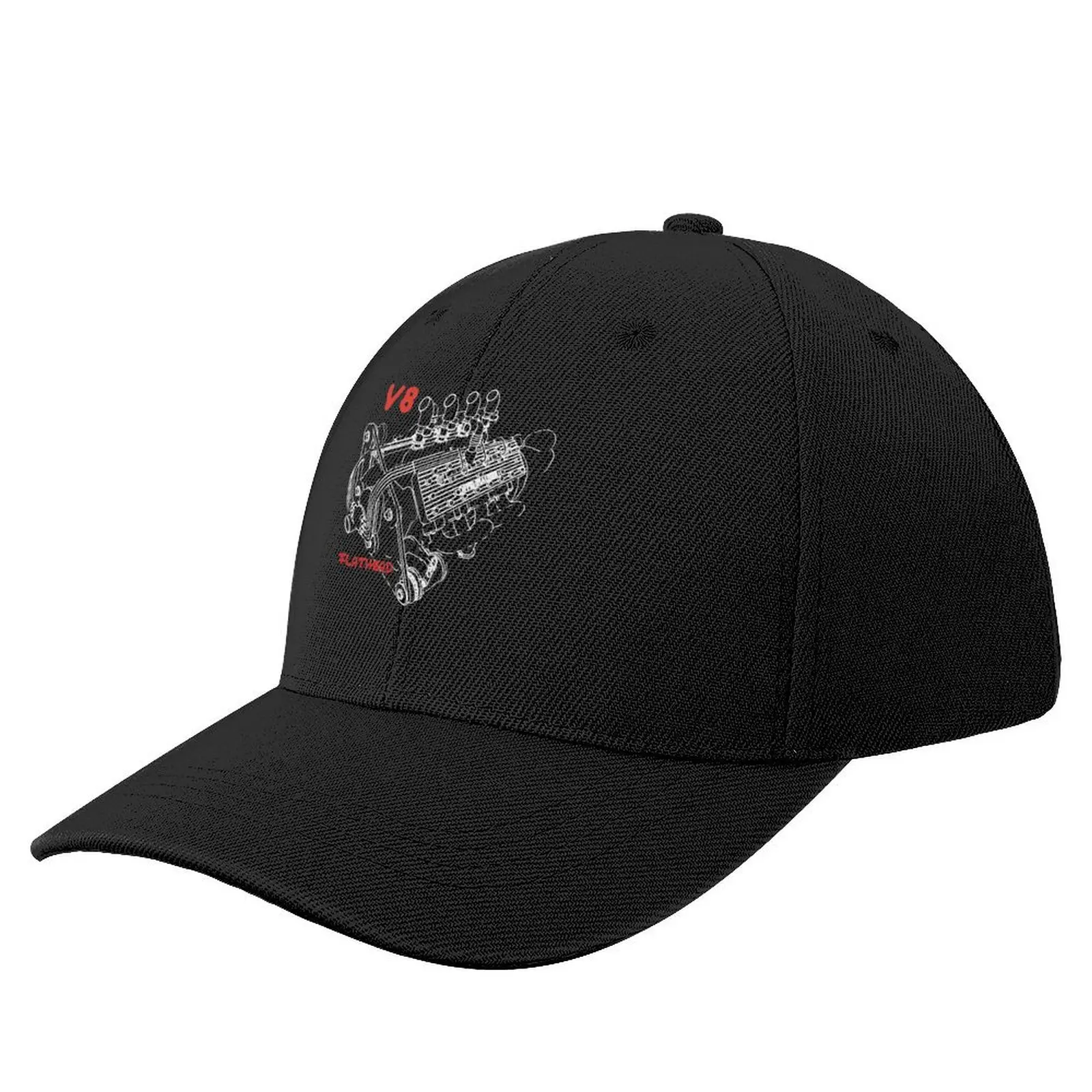 

V8 Flathead Sketch Baseball Cap Icon New In Hat Mountaineering Girl'S Hats Men's