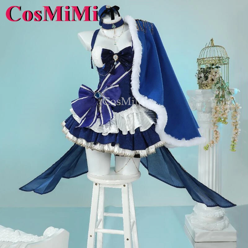 

CosMiMi Game Genshin Impact Furina Cosplay Costume Fashion Gorgeous Sweet Elegant Formal Dress Carnival Party Role Play Clothing