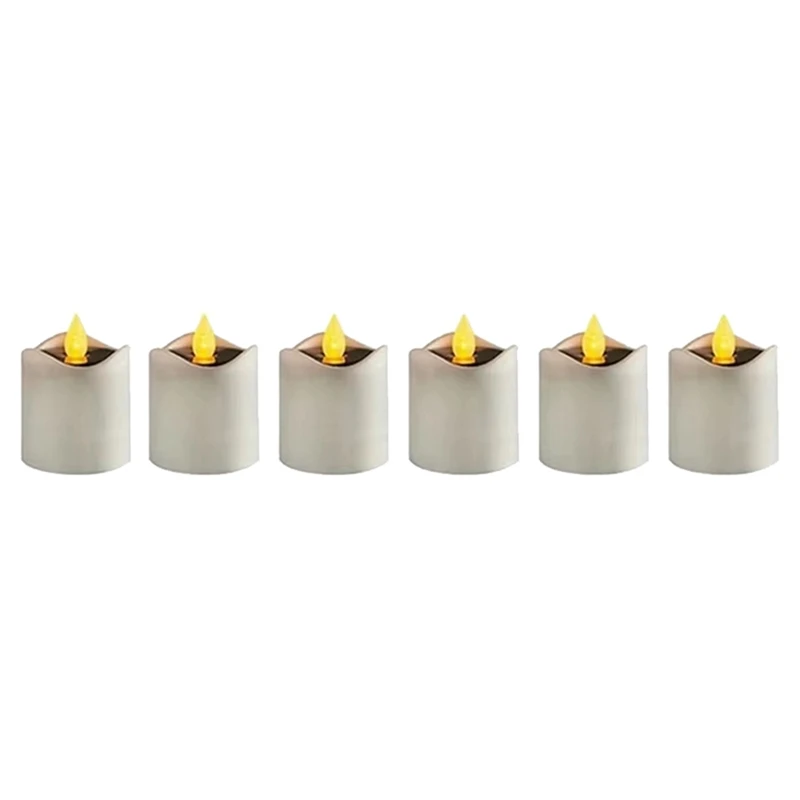 

NEW-Romantic Flickering Solar Flameless LED Candle Light Tea Light Simulation For Outdoor Wedding Decoration