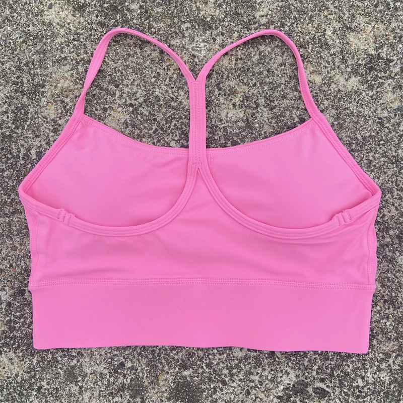 Y Shape Back Sports Bra Gym Workout Yoga Vest Top Women High Impact Fitness Bralette Push Up Running Underwear With Chest Pad