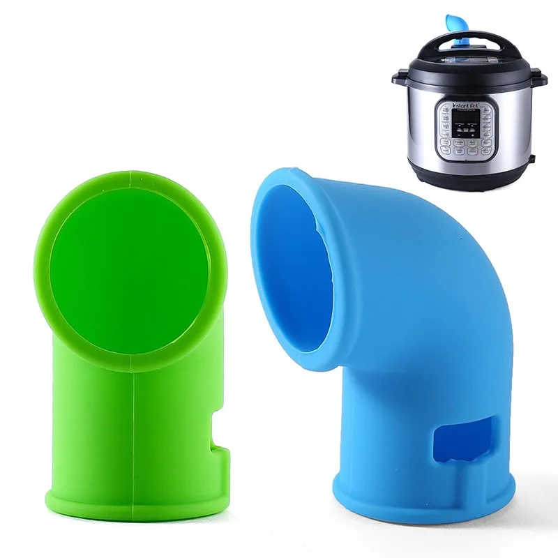 1pc Silicone Pressure Cooker Steam Diverter Release Valve Accessories 360 Rotating Kitchen Instant Pot Silicone Release Pipe