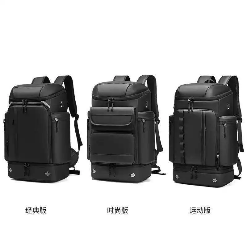 

Backpack Large Capacity Men Travel Backpack With Outdoors Trekking Waterproof Shoe Bag 17 Inch Business Laptop Backpack