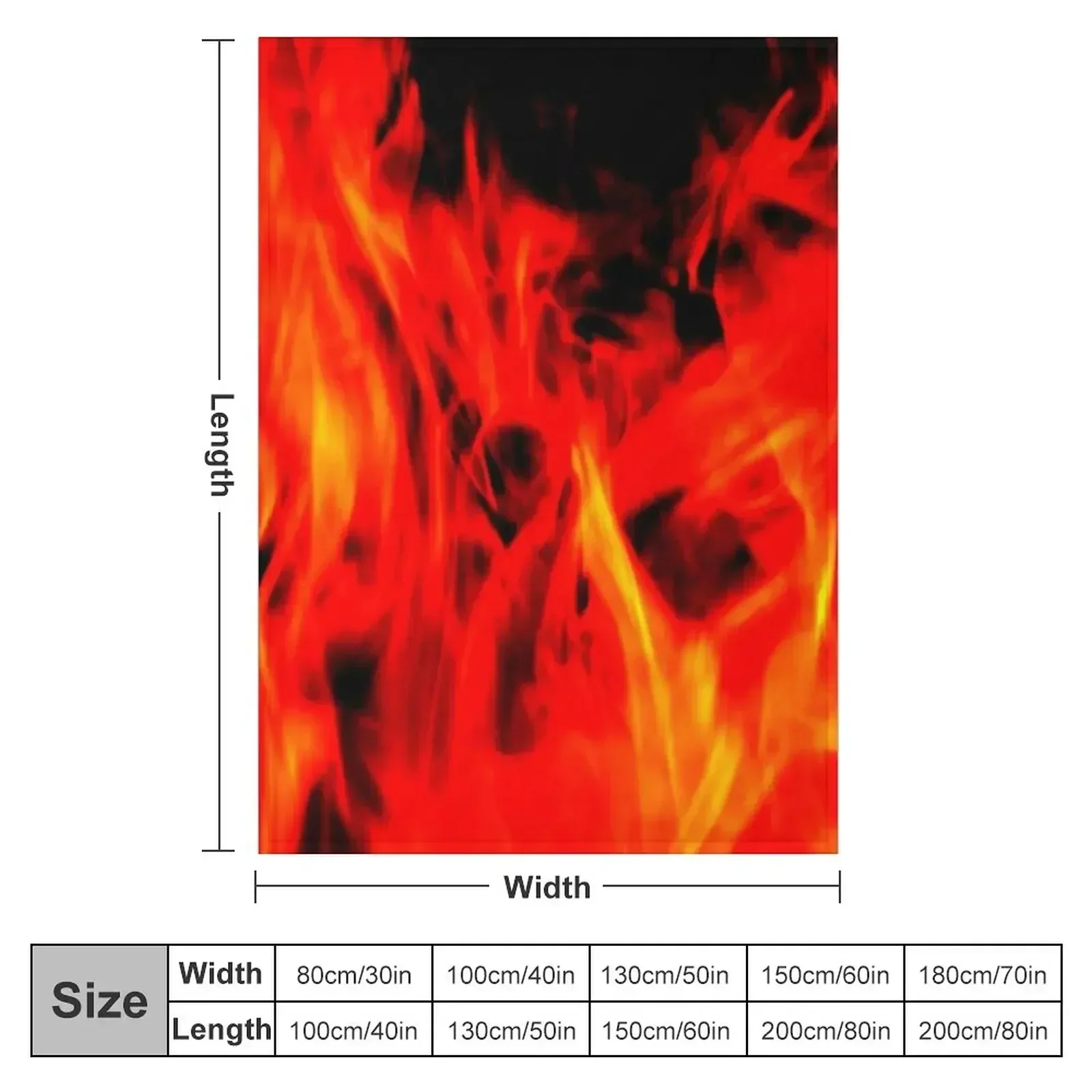 Fiery Red D7 Throw Blanket couch cozy soft plush fuzzy picnic outdoor blanket