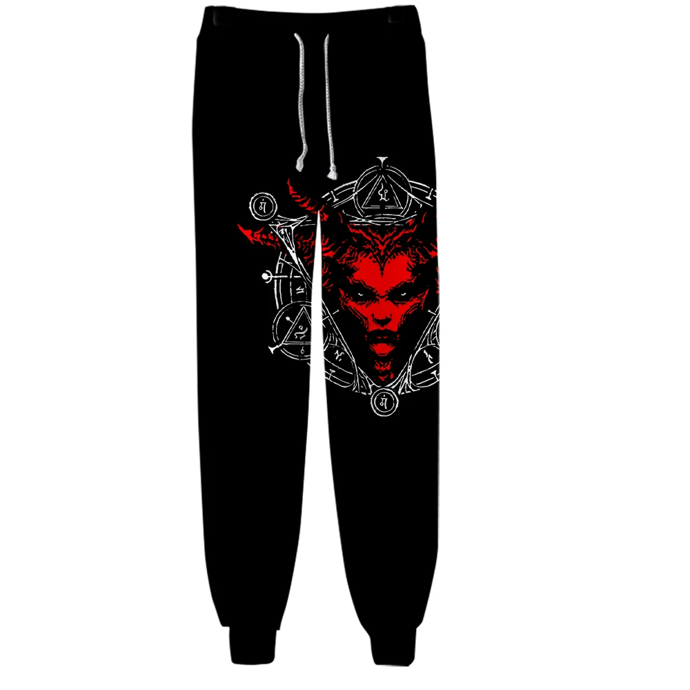 Diablo IV Game 2024 New Trousers Long Sleeve Jogger Pants Women Men Sweatpants Harajuku Streetwear 3D Pants