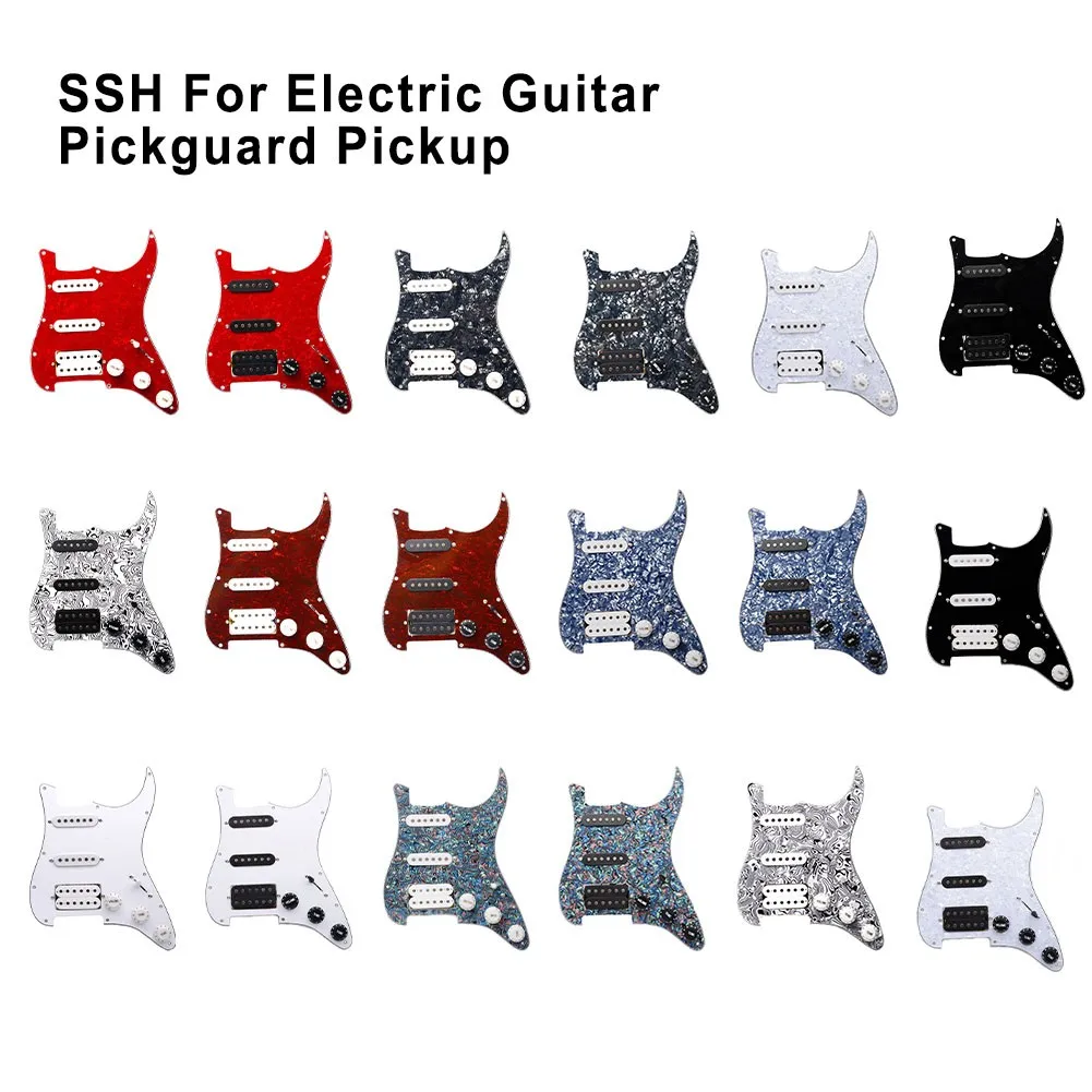 SSH Pickguard Set Loaded Prewired Electric Guitar Pickguard Pickup For FD ST Guitar Parts Music Instruments Replacement Parts