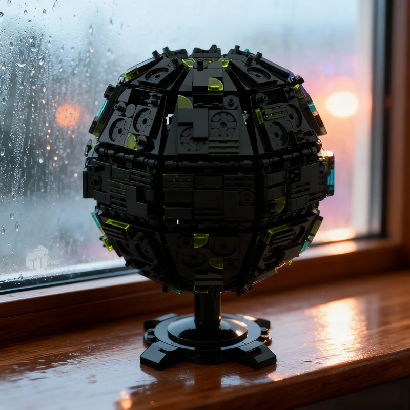 

842 детали MOC: Конструктор «Космическая сфера Борга» — Архитектурная модель для сборки. Рождественский подарок, развивающая игрушка, идея для творчества, обучающий конструктор.