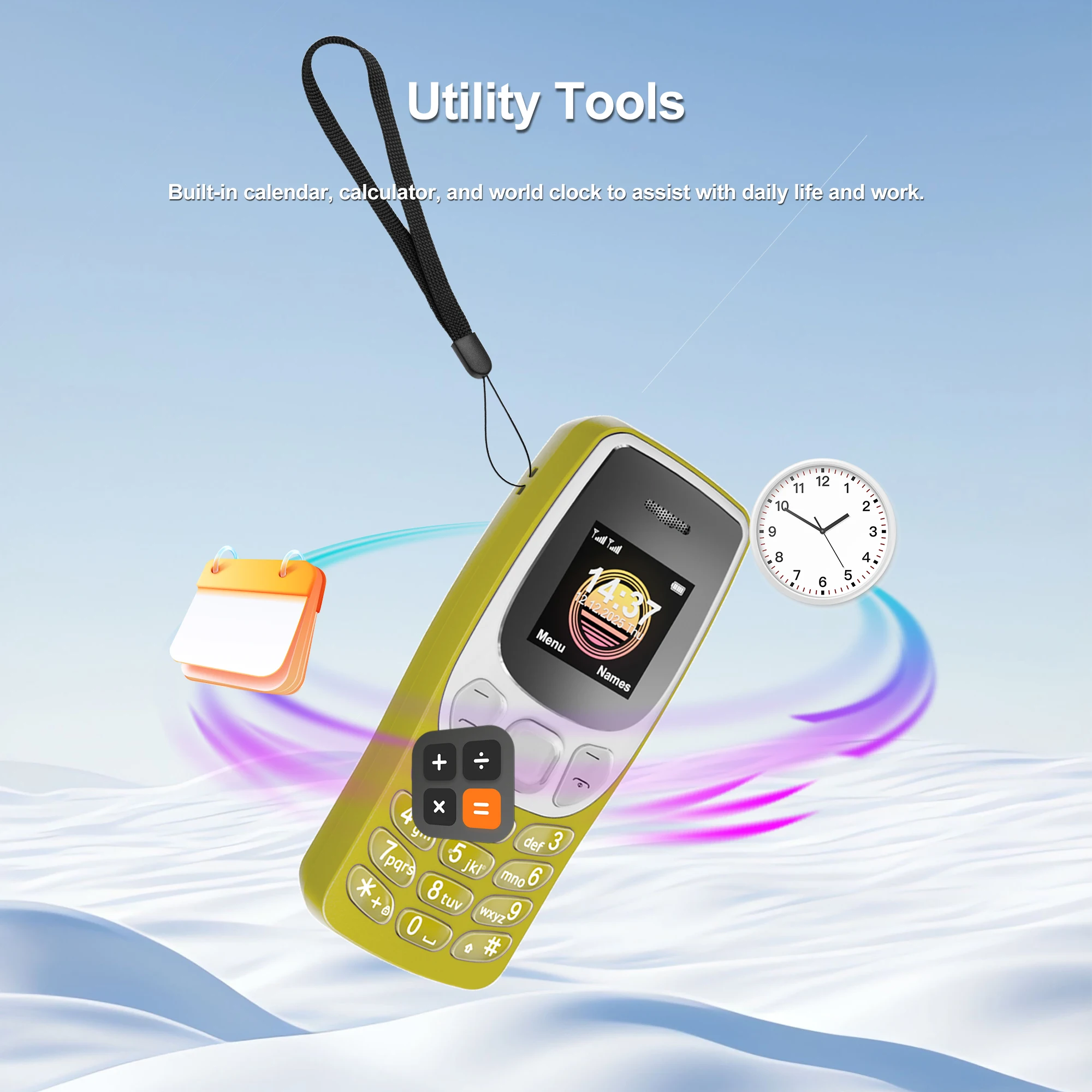 SERVO BM80 Mini Mobile Phone Dual SIM Card Speed Dial Magic Voice Call Recording 2G GSM 0.85