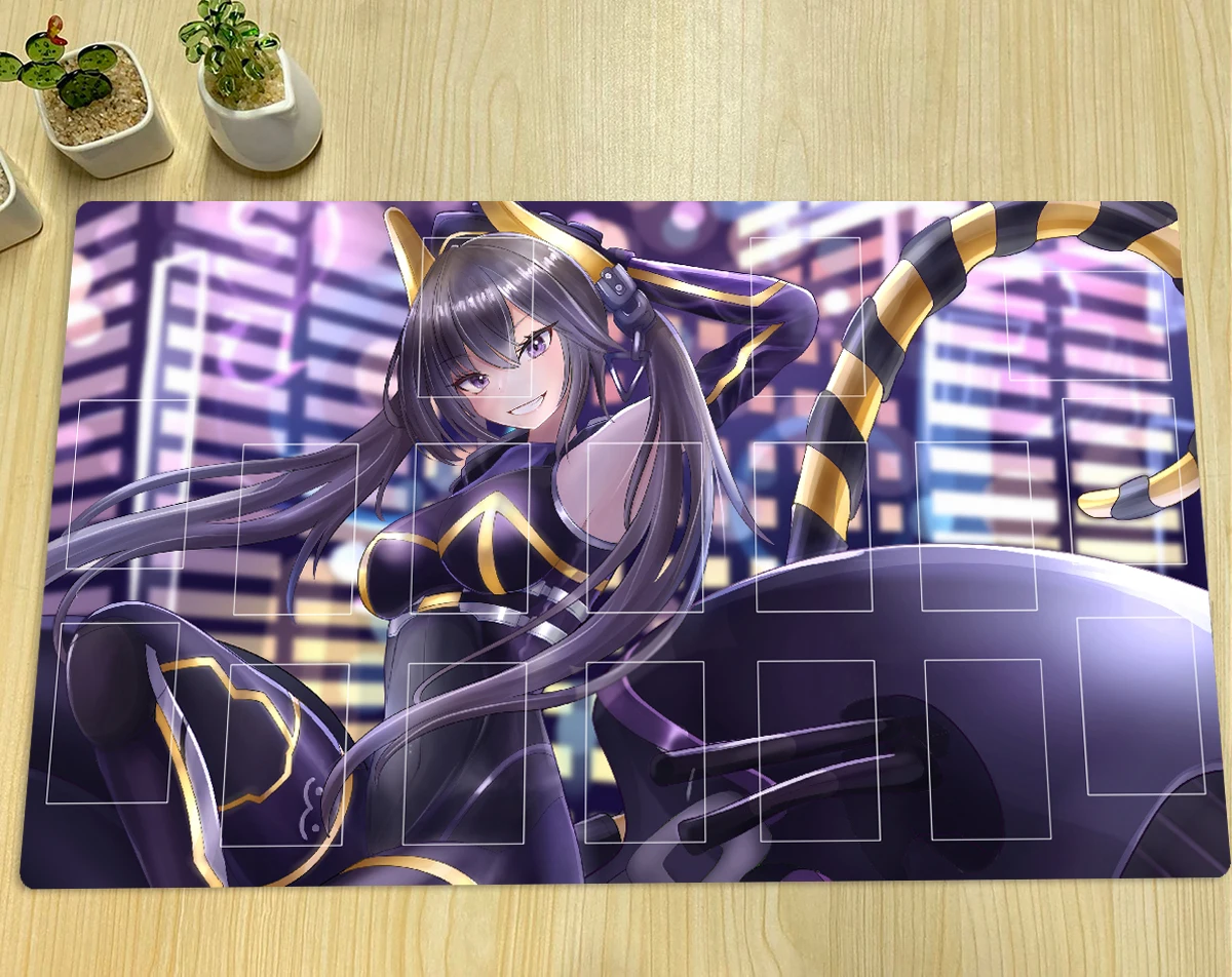 YuGiOh I:P Masquerena Play Mat TCG CCG Board Game Mat Trading Card Game Playmat Custom Rubber Anime Mouse Pad Zones & Free Bag