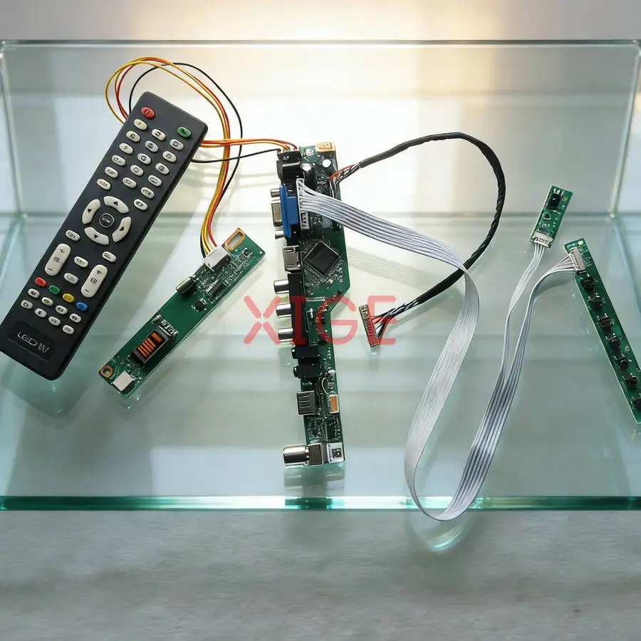 

Matrix Drive Board Fit QD141X1LH06 LTD141EA9F QD141X1LH02 LTM14C433E 1024x768 1-CCFL 1024*768 LVDS-20Pin HDMI+VGA+AV+USB Kit DIY