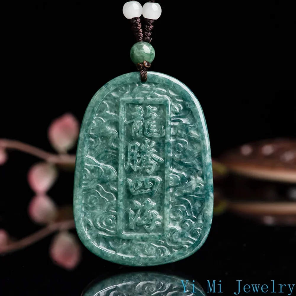 100% alami Kelas A liontin giok merek Naga kalung giok liontin Vintage pria dan wanita perhiasan gratis pengiriman item