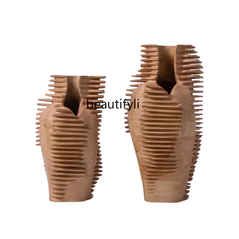 

Hotel Abstract Sculpture Artwork Decoration Villa Exhibition Hall Sales Office Living Room Entrance Wood Carving Decorations