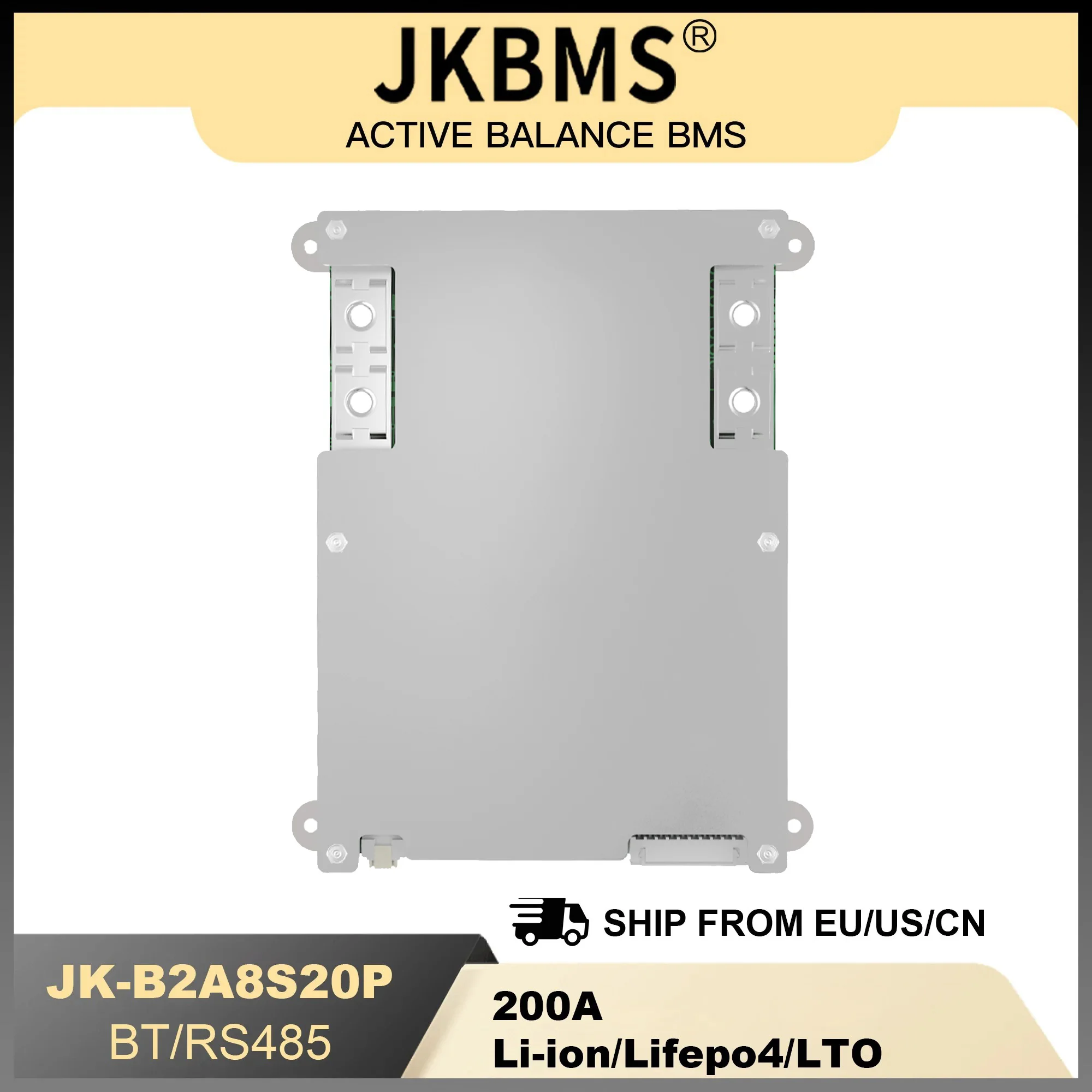 JKBMS SAMRT BMS B2A8S20P Calore CANBUS 3S 4S 5S 6S 7S 8S 12V 24V Li-ion LifPo4 BATTERIA 2A Equilibrazione ACTIVA FUNZIONE CALORE IN VENDITA