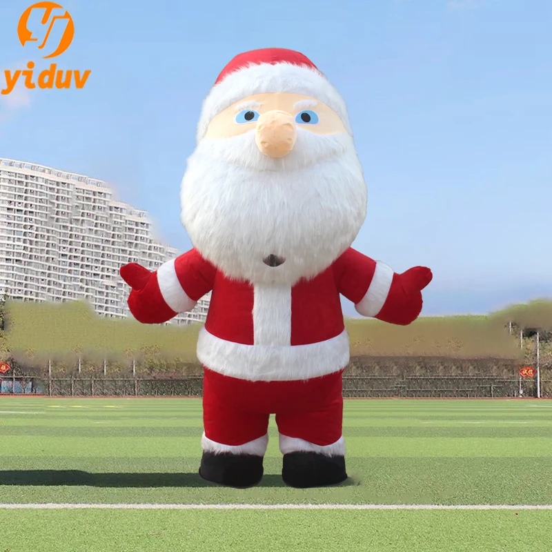 Disfraz inflable gigante de Mascota de Papá Noel para adultos, Reno, muñeco de nieve, fiesta de Navidad, accesorios de promoción de Halloween