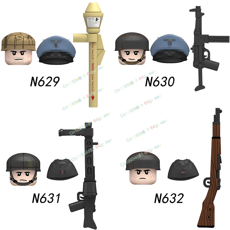N601-650 blocos de construção de guerra militar quente figuras de ação soldados tijolos de infantaria acessórios armas brinquedos para crianças presentes