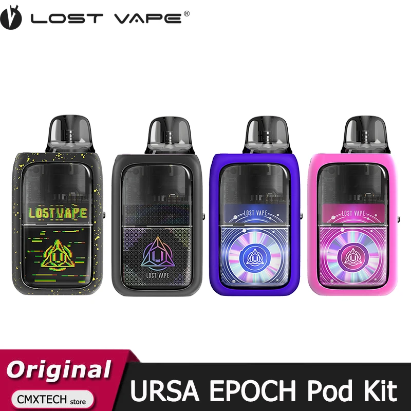 บุหรี่ไฟฟ้า Ursa Poch แบบดั้งเดิมชุดบุหรี่ไฟฟ้า25W พร้อมแบตเตอรี่1000mAh ตลับหมึกขนาด2.5มล. V2บุหรี่ไฟฟ้า