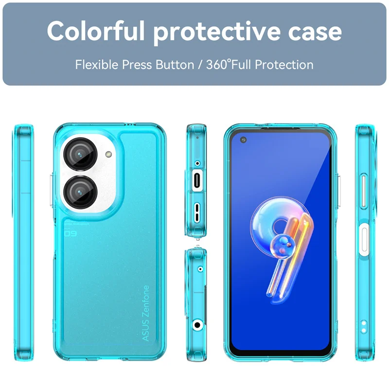 Transparent Silicone TPU Case for Asus Zenfone 10 9 Protective Cover Candy Clear Fundas Coque Capa