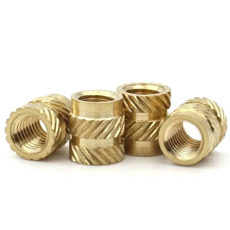 10-20pcsM5/M6/M8 Insert Brass Nut Hot Melt Knurled Thread Heat Embedment Copper Nuts Embed Pressed Fit for 3d printerPlasticCase