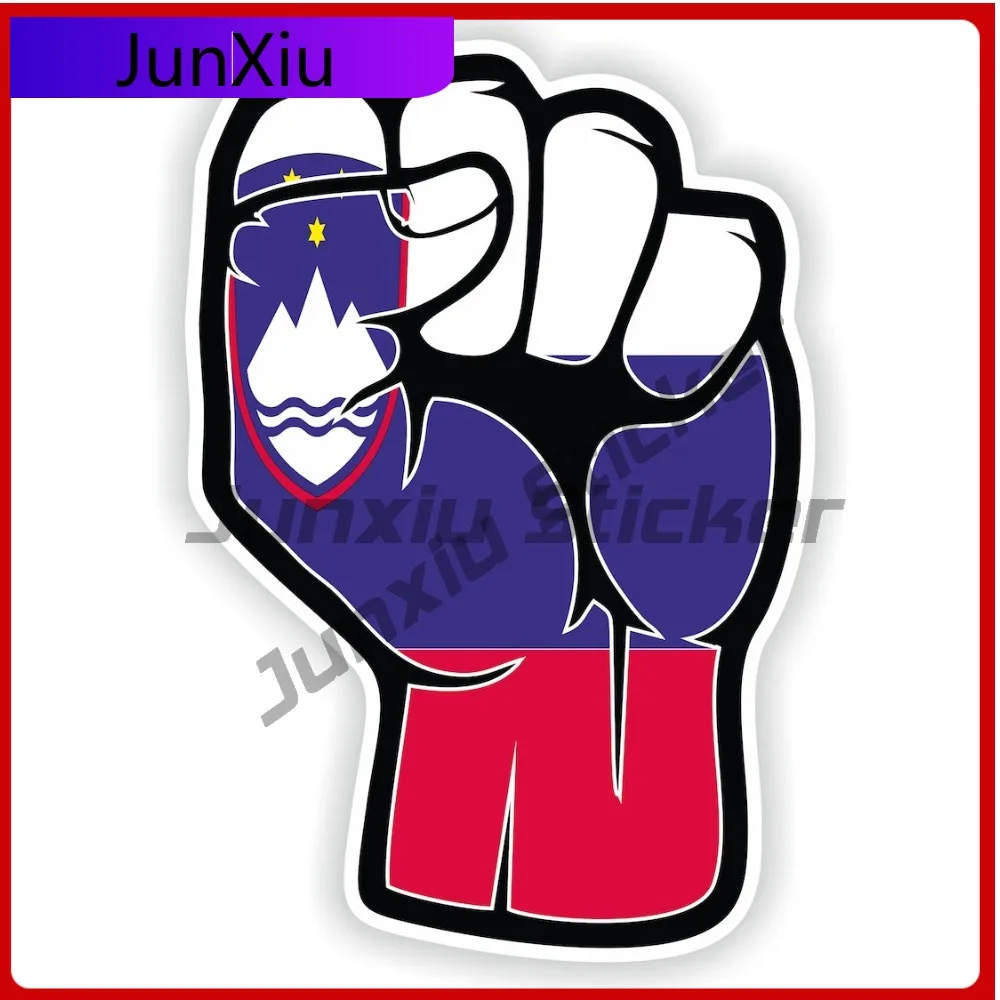 

Slovenia Sticker Fist Hand Funny Cute Wall Boat Waterproof Auto Accessories Vinyl Decal For Car Truck SUV Window Bumper Laptop