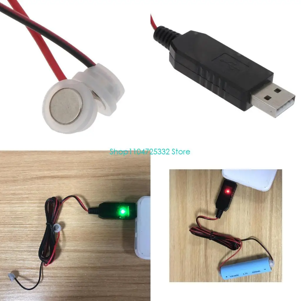 

P5EA 3,7 В 14500/10440/17670/16340 Шнур питания от аккумуляторной батареи с адаптером типа C