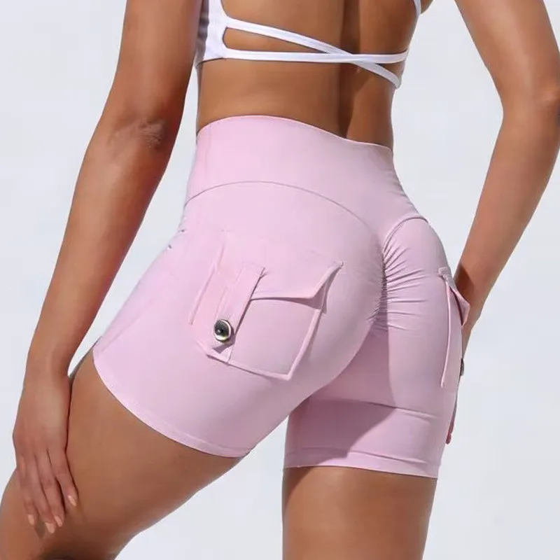 2024 Kleinere Gym Leggings Frauen Scrunch Bum Hohe Taille Yoga Hosen Shorts Strumpfhosen Workout Legging Atmungsaktive Nackt Gefühl Elastisch