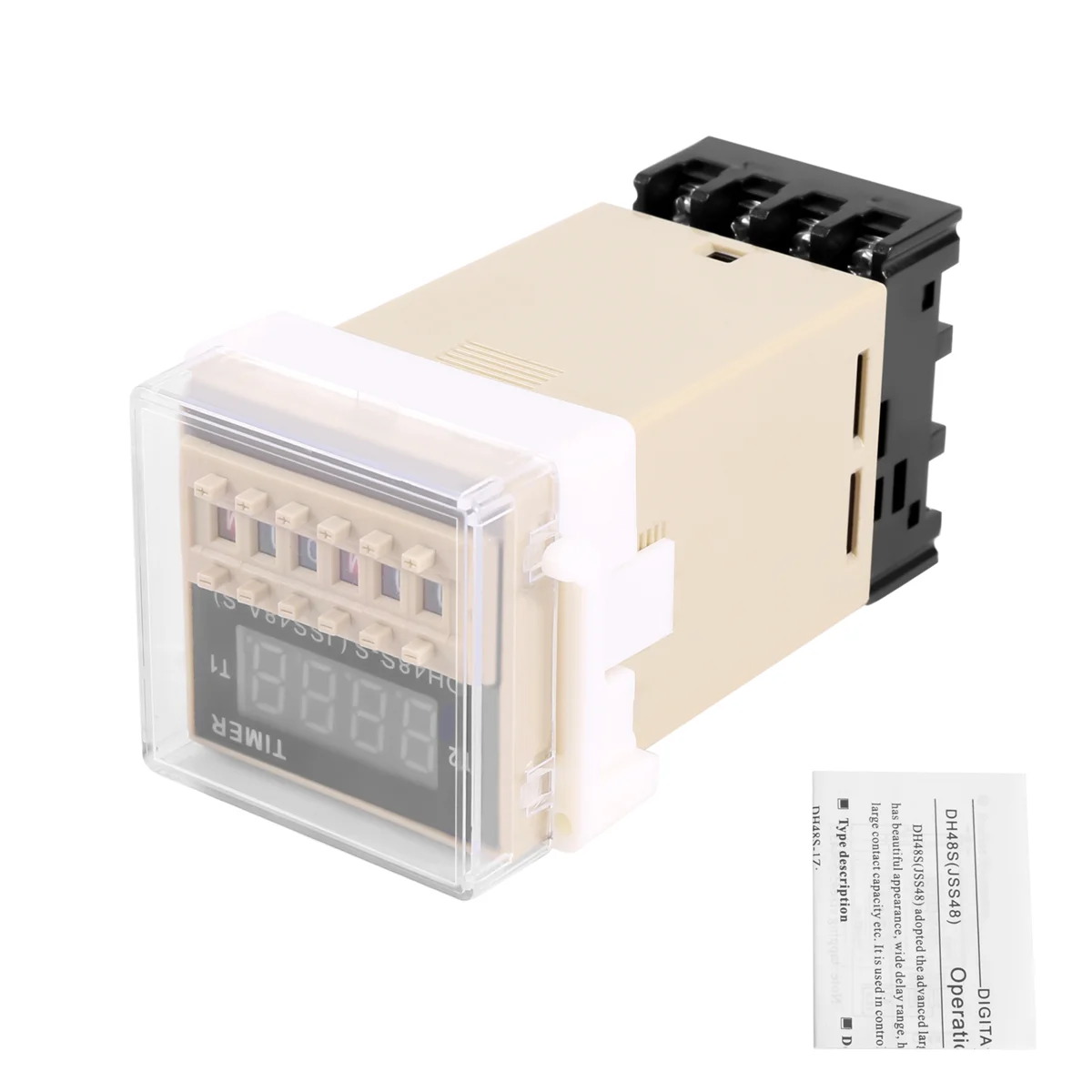 DH48S-S perangkat Relay Delay ganda yang dapat diprogram AC 220V 5A
