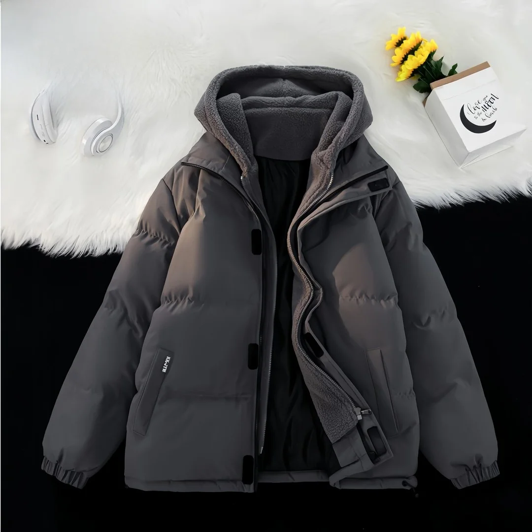 

Мужская куртка Pierre Cardin большого размера с флисовой подкладкой, хлопковая, утепленная, с капюшоном, модная городская, на молнии