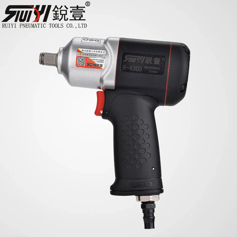Taiwan Ruiyi 1/2 Mini Pneumatic Wrench Small Air Gun High Torque 3/8 Air Wrench Pneumatic Tool 4304 4305