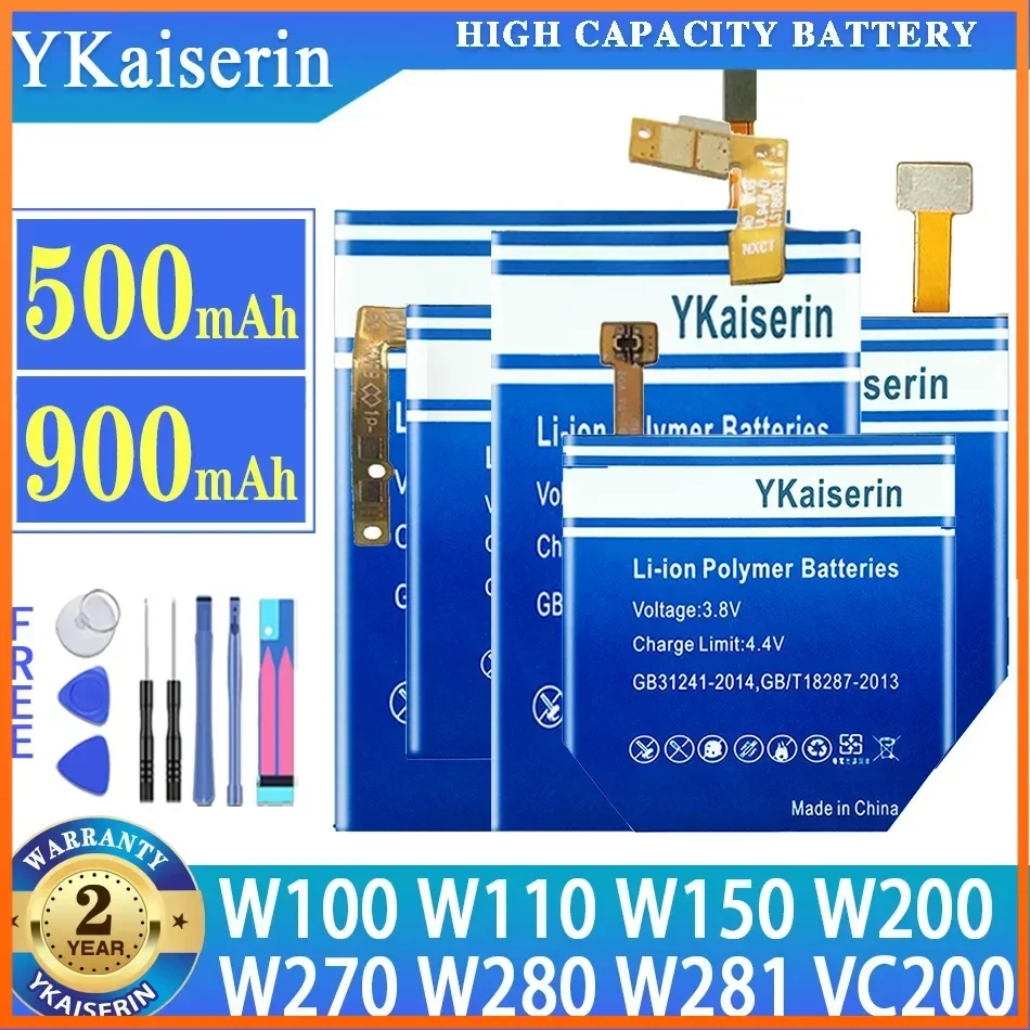 YKaiserin BL-S3 BL-S1 BL-S5 BL-S7 BL-S2 BL-S8 BL-S4 Battery For LG G Watch R W110 W150 W100 W100KT VC200 W281 W280 W280A bateria