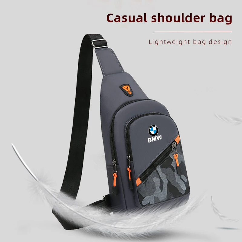 Car Logo Men Chest Bag Handbags Waist Bag Crossbody Bag Headphone Cable For BMW E90 E60 E46 E39 F30 F10 E87 X3 X4 X5 G20 M3 M5