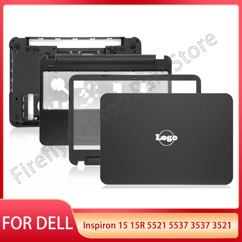 laptop lcd tampa traseira moldura frontal base inferior dobradicas superiores dell inspiron 15 15r 5521 5537 3537 3521 novo 01