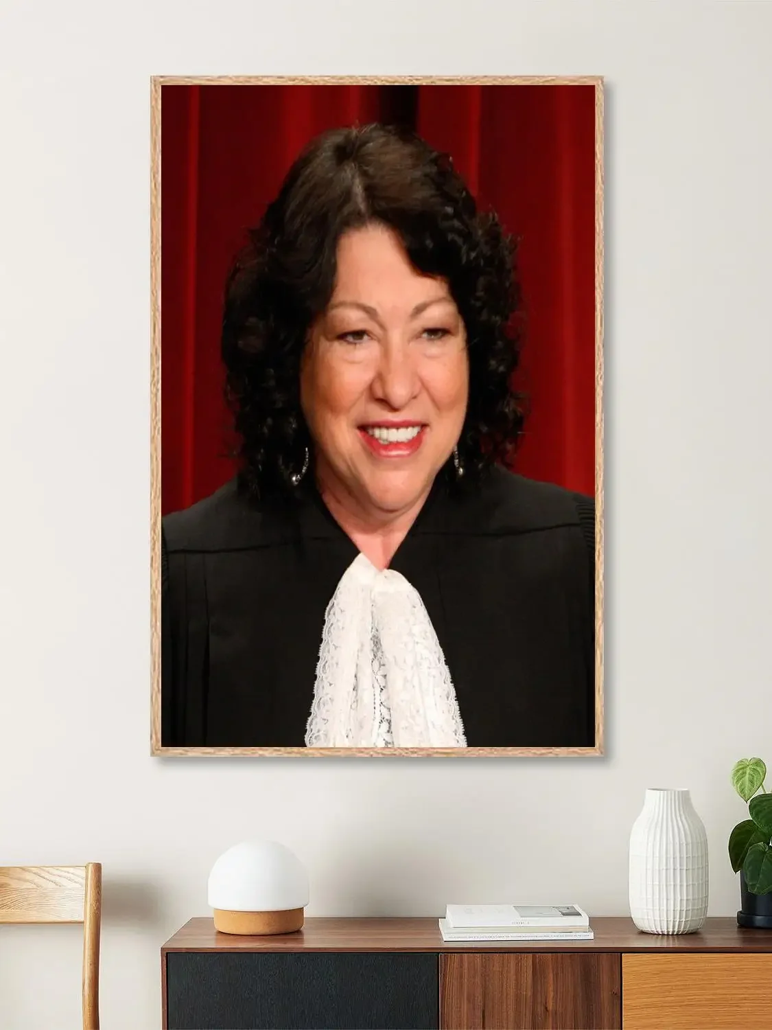 ملصق فني من القماش من sonia sotomayor، طباعة صورة فنية جدارية، ملصقات ديكور غرفة نوم عائلية حديثة