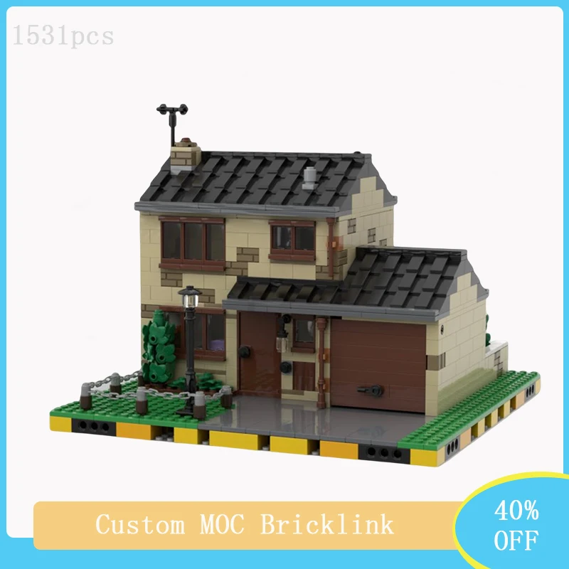 

1531Pcs City Street View Li Privet Road with Observatory House MOC Modular Building Building Blocks Children's Toys Holiday Gift