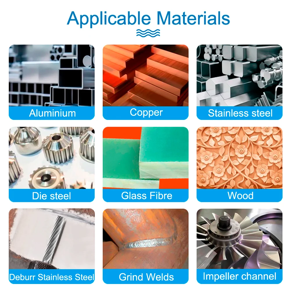 HAMPTON 3x3mm Carbide Rotary Burr 10/20pc Rotary File for Single Cut and Double Cut Rotary File Rotary Tool Accessories