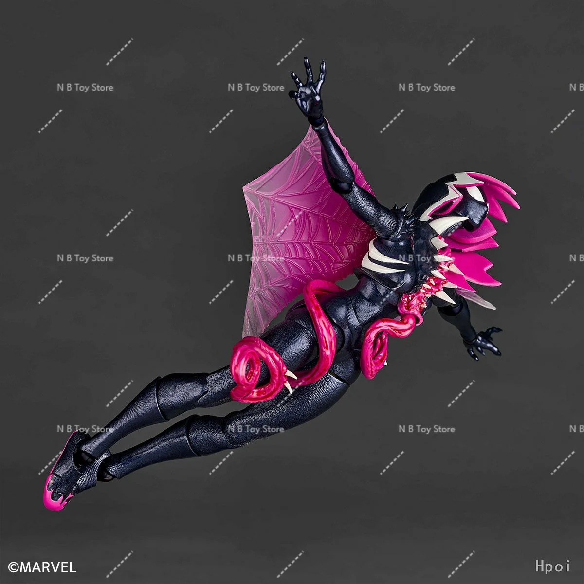 متوفر في المخزون الأصلي Kaiyodo Venom Gwen Revoltech مذهلة YAMAGUCHI Spider Gwen Comics مجموعة شخصيات الرسوم المتحركة نموذج اللعب